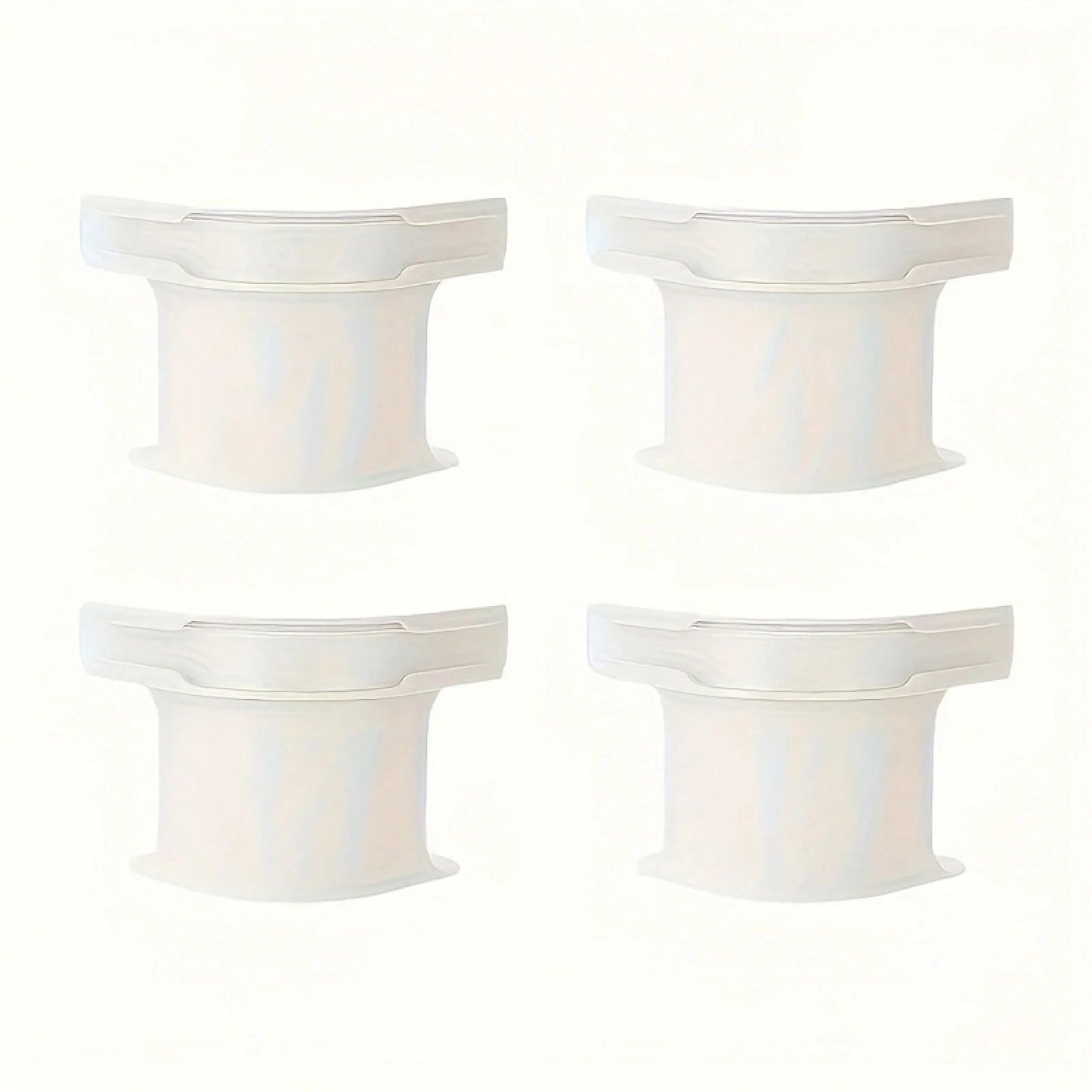 1 Set Of 4 Invisible Bed Sheet Holders, Seamless Fasteners, Equipped With Durable Polypropylene Clips, White, Secure Fit To Prevent Shifting And Sliding, Suitable For All Bed Sizes, Including Extra Gr