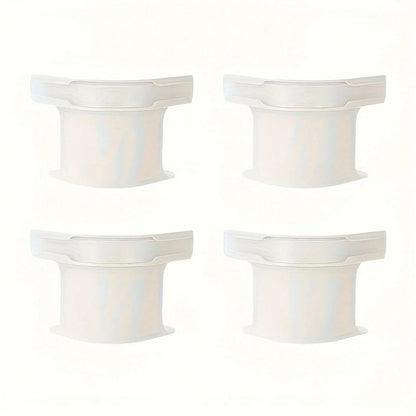 1 Set Of 4 Invisible Bed Sheet Holders, Seamless Fasteners, Equipped With Durable Polypropylene Clips, White, Secure Fit To Prevent Shifting And Sliding, Suitable For All Bed Sizes, Including Extra Gr