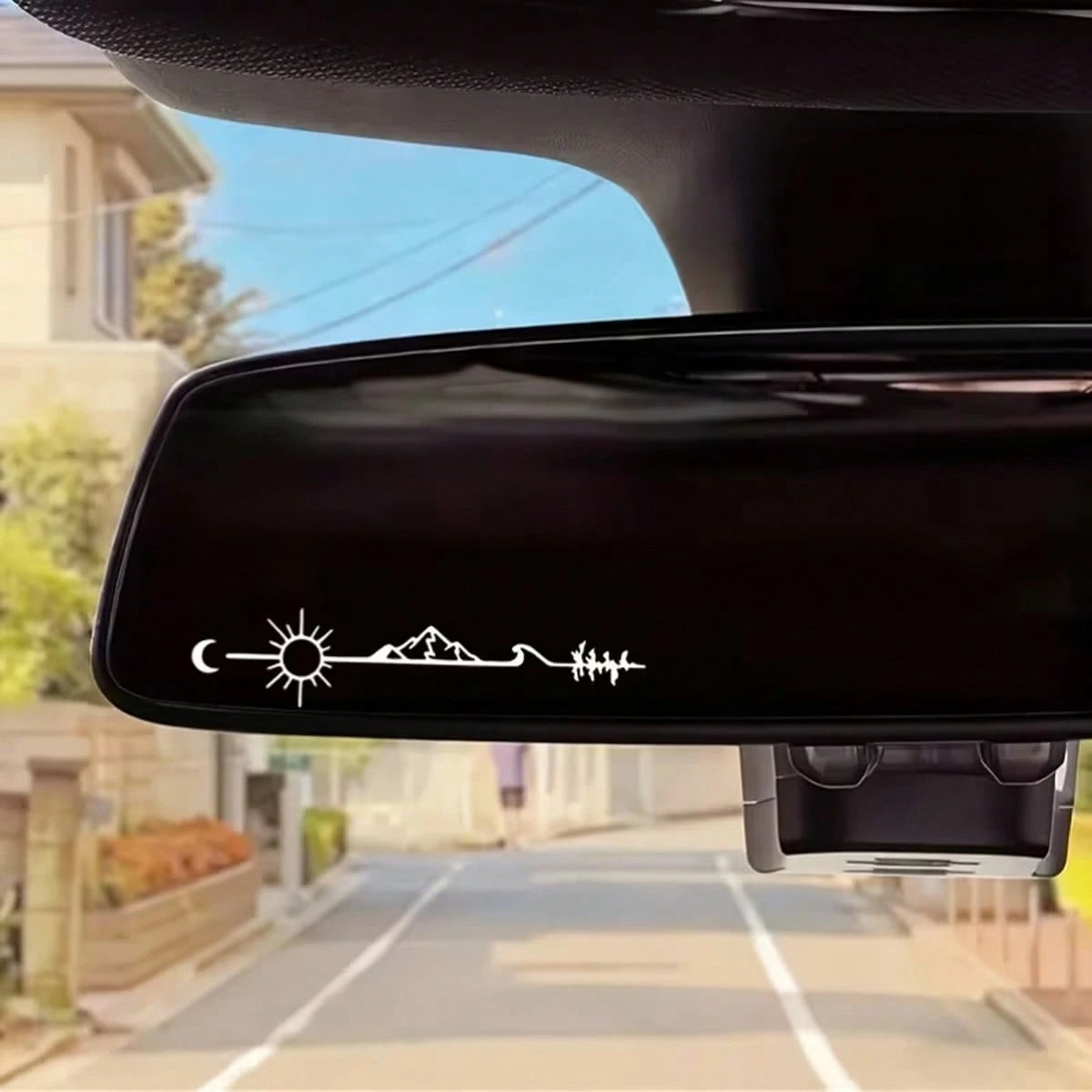 1 Wild Arrow Decal Suitable For Vehicles, Car Rearview Mirrors, Laptops, And Trucks- A Sturdy Outdoor Sticker Featuring Mountain And Sun Patterns
