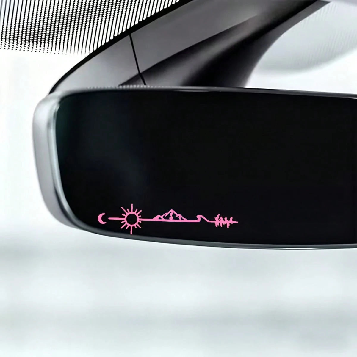 1 Wild Arrow Decal Suitable For Vehicles, Car Rearview Mirrors, Laptops, And Trucks- A Sturdy Outdoor Sticker Featuring Mountain And Sun Patterns
