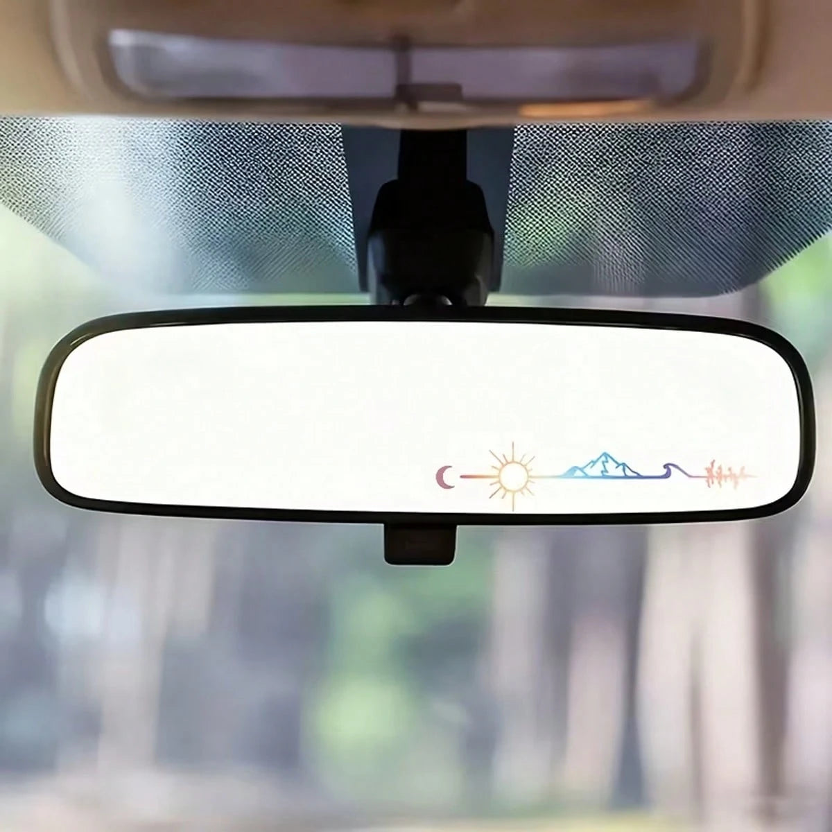 1 Wild Arrow Decal Suitable For Vehicles, Car Rearview Mirrors, Laptops, And Trucks- A Sturdy Outdoor Sticker Featuring Mountain And Sun Patterns