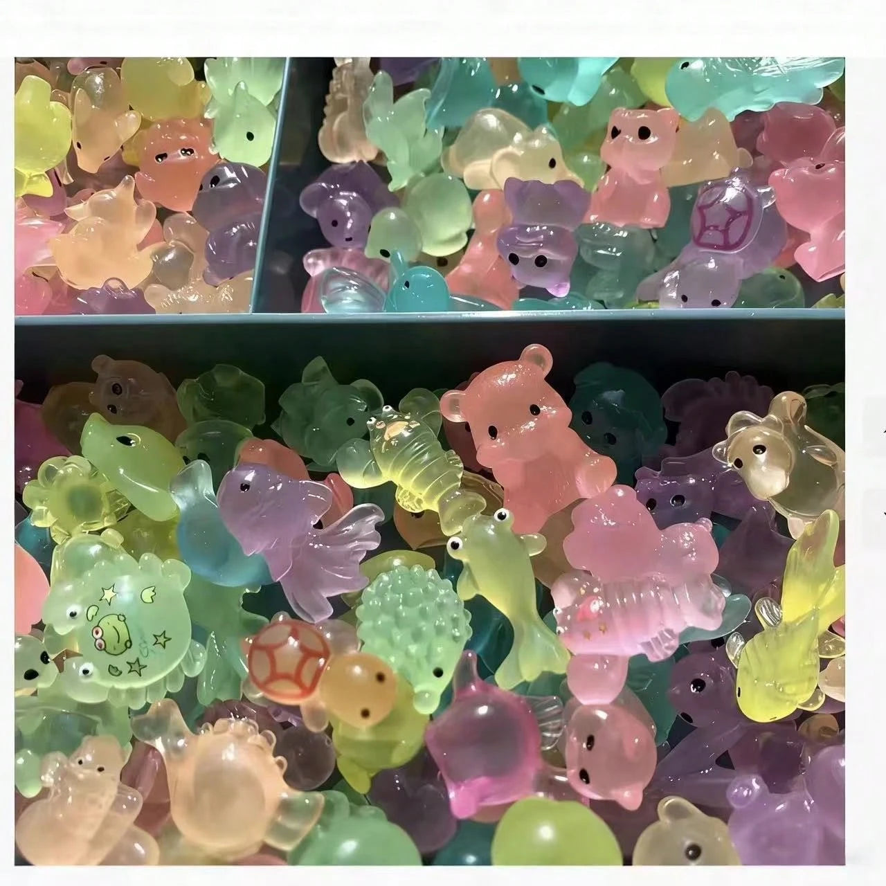 10/20/30/40/50pcs Glow In The Dark 3D Animal Toys Mystery Bags- Unique DIY Crafts & Party Favors Toys(Random)