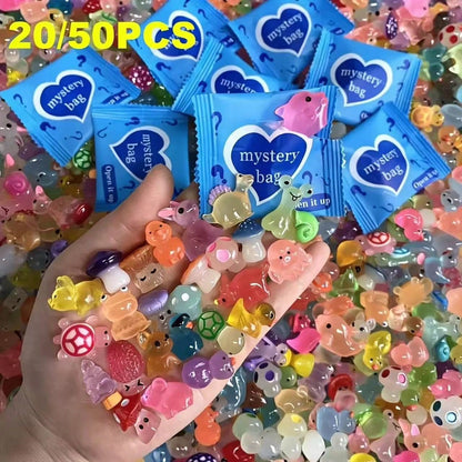 10/20/30/40/50pcs Glow In The Dark 3D Animal Toys Mystery Bags- Unique DIY Crafts & Party Favors Toys(Random), Birthday Gift