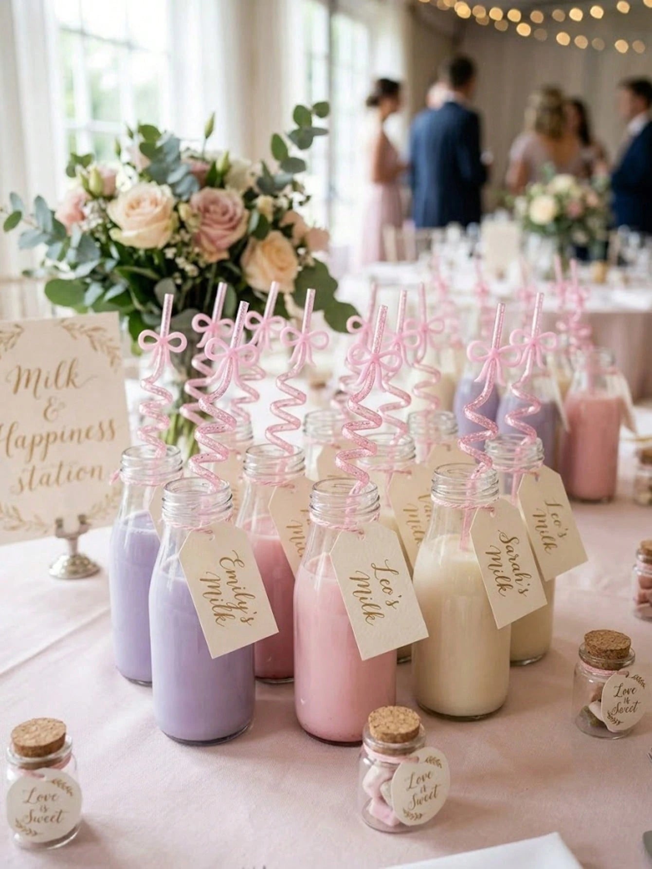 10/5/1pc-Bow Tie Straws, Pink Glitter Spiral Straws, Princess Theme Straws, Pink Princess Birthday Party Supplies, Reusable Straws, Suitable For Wedding Party, Birthday Party, Festival Party, Home Sup