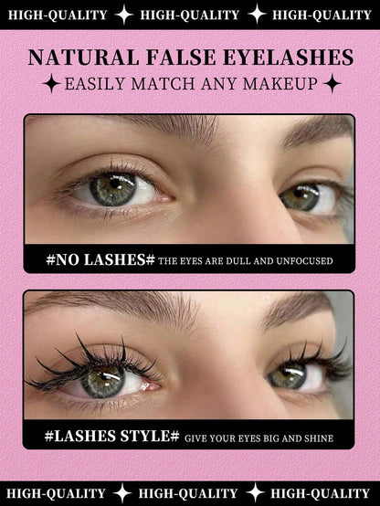 10 Pairs Of Comic EyelashesTransparent Eyelashes NaturalCross-Sparse False EyelashesRole-Playing Makeup ToolsEssential Tools For Travel, Beauty, Makeup Tools, Charm And Elegance