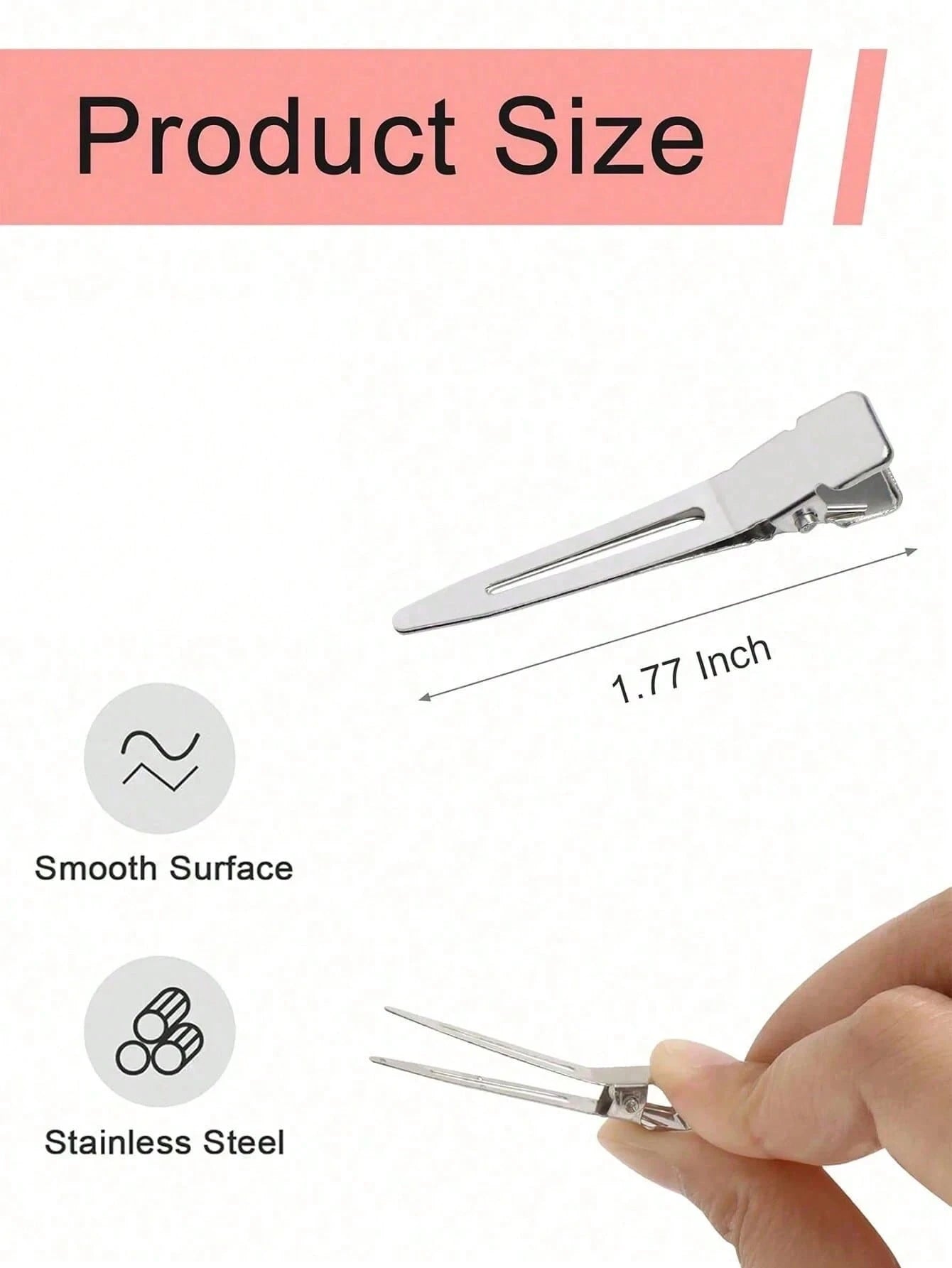 100/50/30/1pc Professional Salon Hair Clips (Metal Curling Clips/Root Volumizing Clips)- Essential DIY Hairstyling Tool, Suitable For Back To School, Travel, Vacation And More