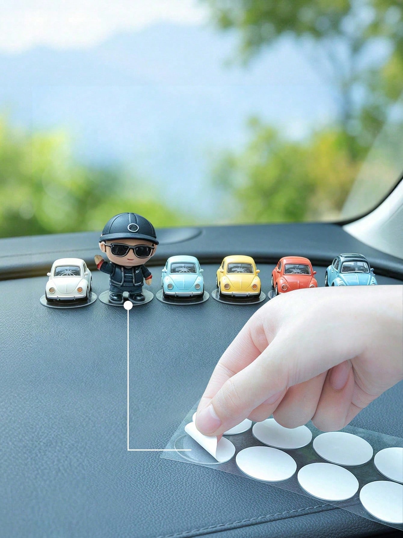 10pcs/20pcs/100pcs Transparent Adhesive Stickers, 3cm Diameter Double-Sided Removable Nano Tape, Suitable For Car, Wedding, Birthday Decoration, Reusable Hanging Stickers For Wall, Poster, Photo Frame