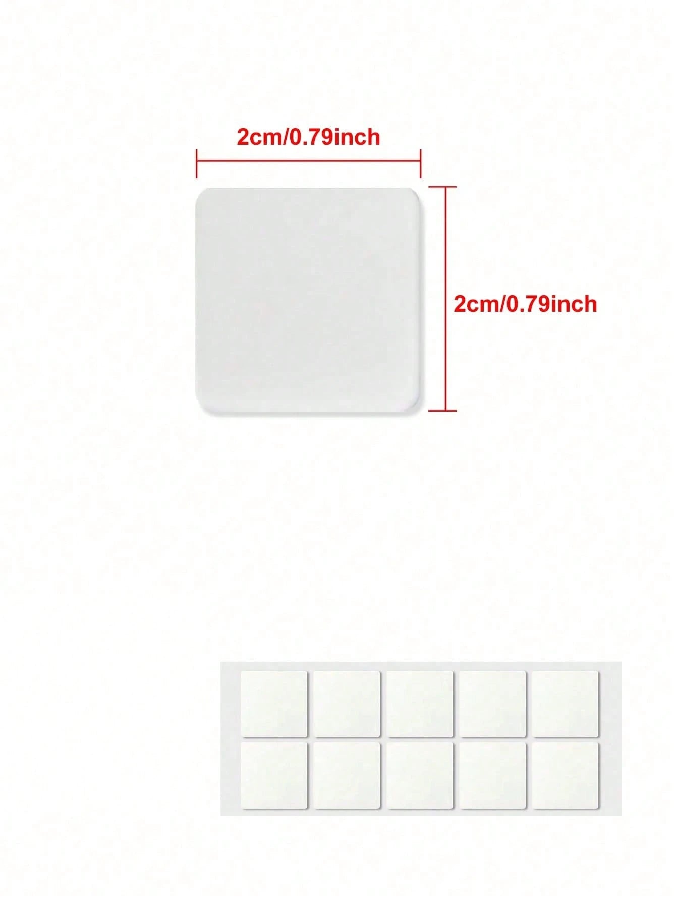 10pcs/50pcs/100pcs Transparent Double-Sided Adhesive Tape 2cm*2cm- Nano Removable Adhesive Stickers, Suitable For Wedding Balloons, Car Decoration, Handmade Crafts And Party Decorations, Women Car Ac