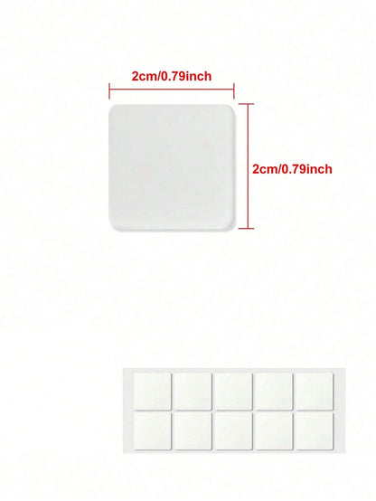 10pcs/50pcs/100pcs Transparent Double-Sided Adhesive Tape 2cm*2cm- Nano Removable Adhesive Stickers, Suitable For Wedding Balloons, Car Decoration, Handmade Crafts And Party Decorations, Women Car Ac
