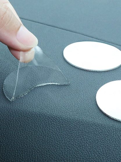 10pcs/50pcs/100pcs Transparent Double-Sided Adhesive Tape 2cm*2cm- Nano Removable Adhesive Stickers, Suitable For Wedding Balloons, Car Decoration, Handmade Crafts And Party Decorations, Women Car Ac