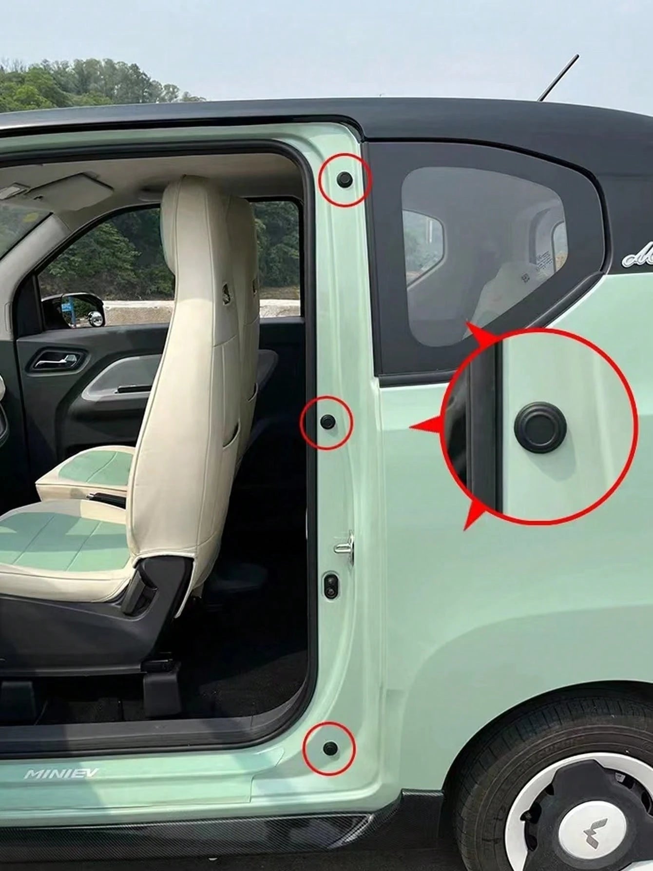 10pcs Car Door Soundproofing Shock-Absorbing Pad