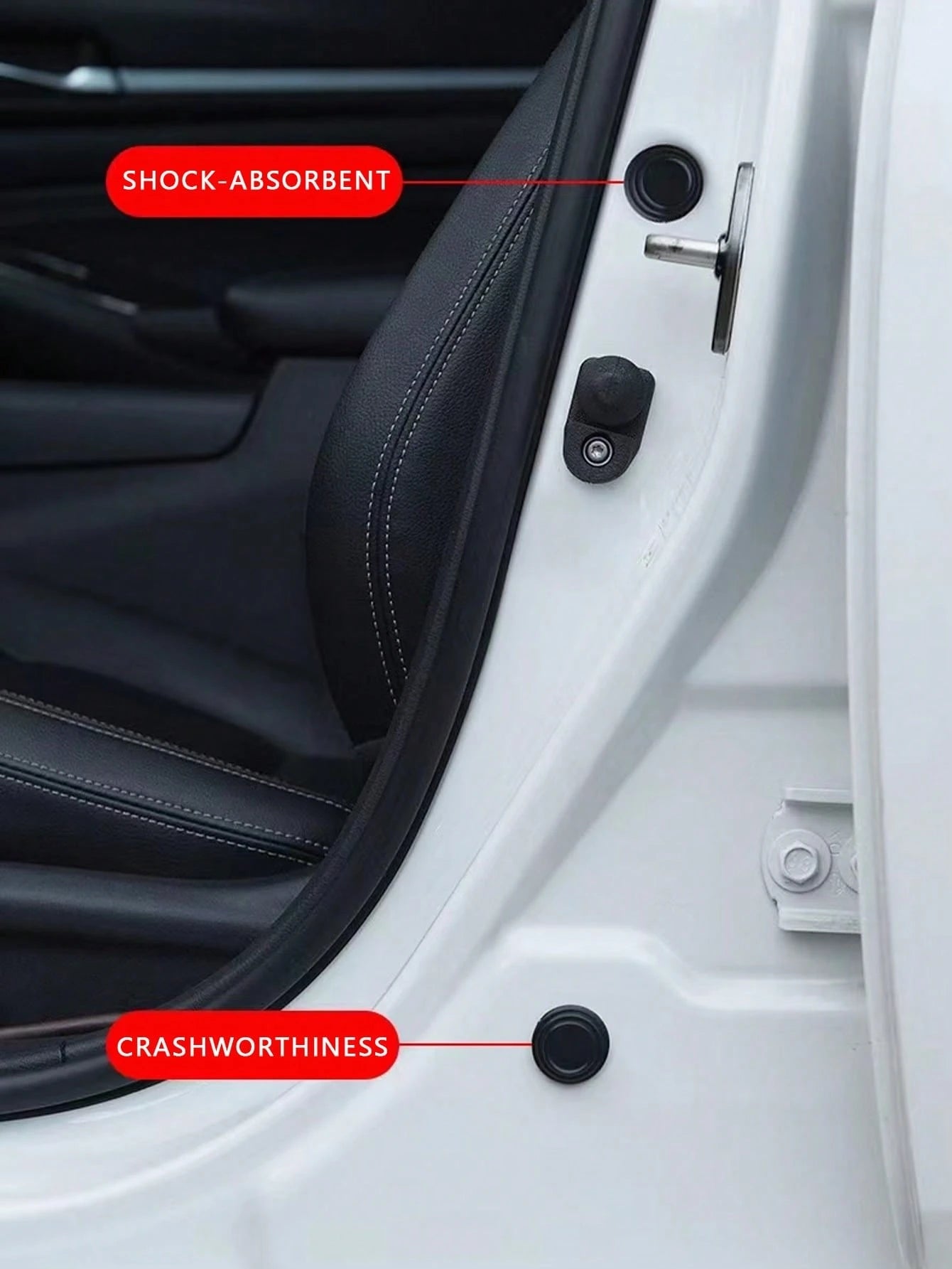 10pcs Car Door Soundproofing Shock-Absorbing Pad