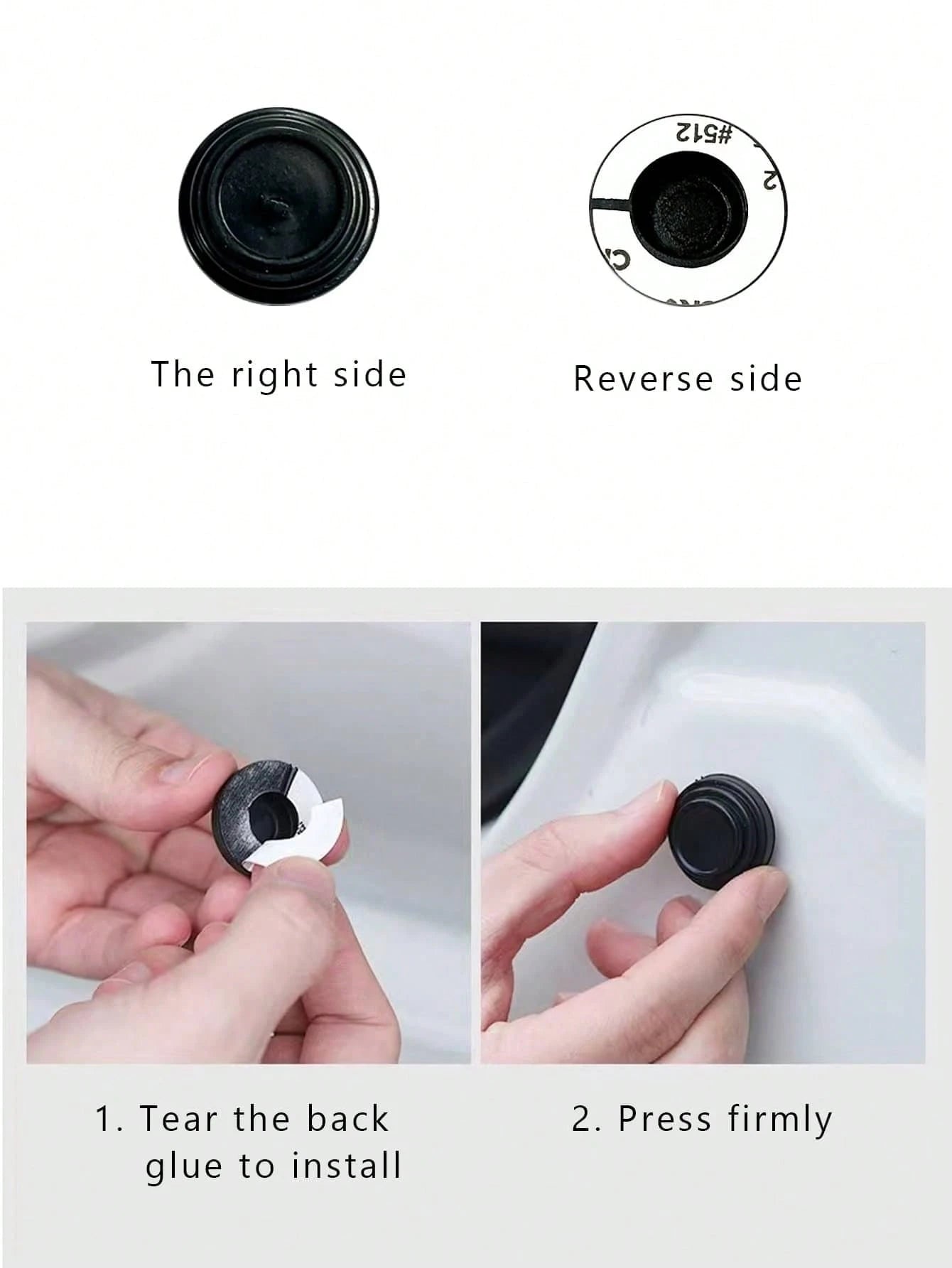 10pcs Car Door Soundproofing Shock-Absorbing Pad