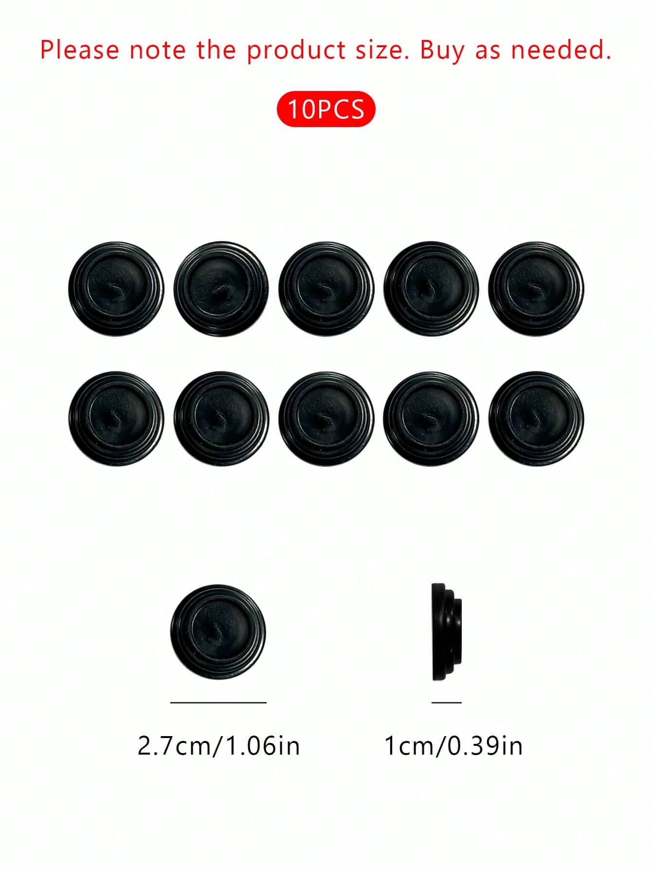10pcs Car Door Soundproofing Shock-Absorbing Pad