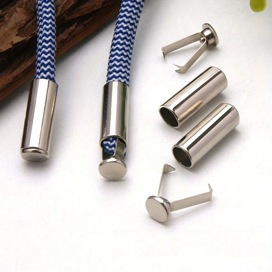 10pcs Heavy Duty Cord Locks- Adjustable Metal Clips For Shoelaces, Hoodies, Bags And Crafts- Non-Slip Fasteners With Secure Grip, Durable Metal Structure, For Organizing Cables And Accessories, Shoe