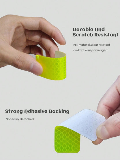 10pcs/Pack Baby Stroller Nighttime Reflective Sticker, Anti-Collision Warning Luminescent Strips