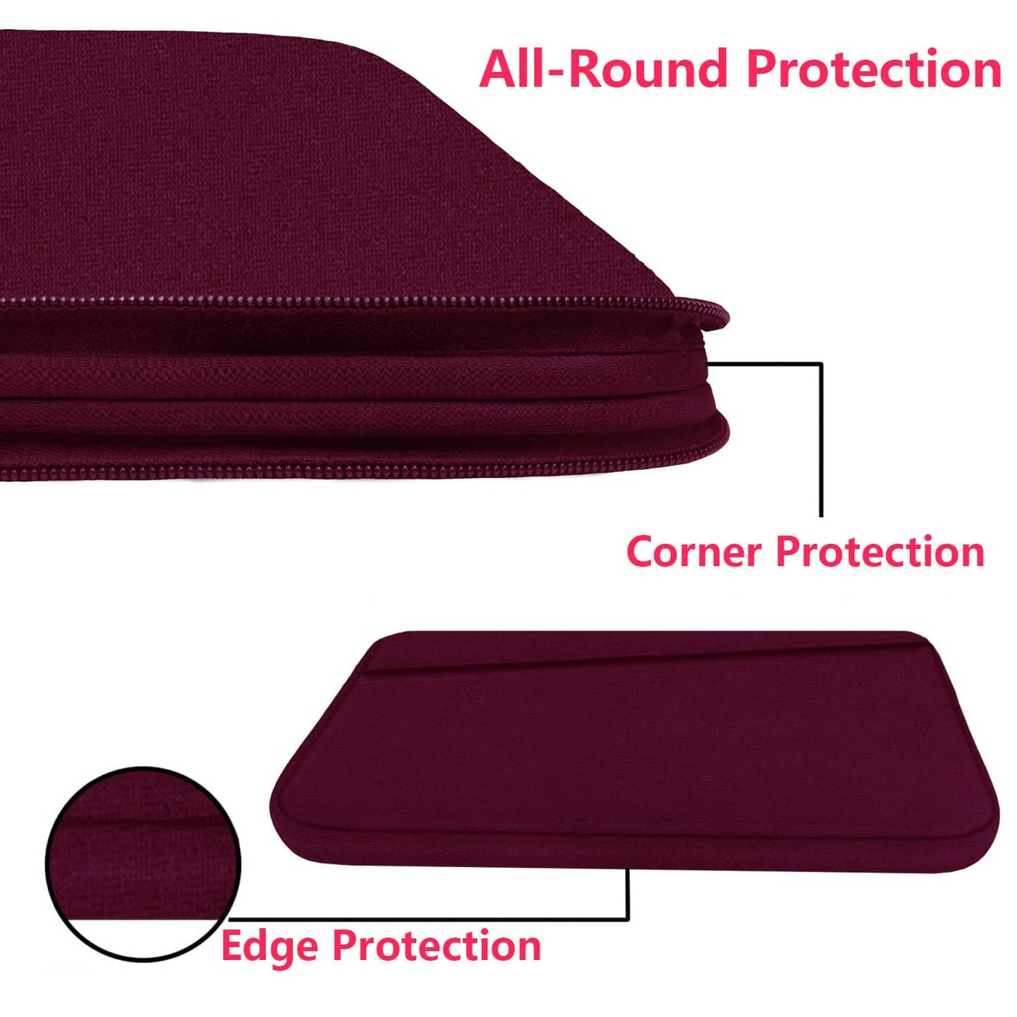 11-16 Inch Laptop Sleeve Case With Front Pocket, Compatible With 11", 13-14", 15-16" Air/Pro PC Laptop Notebook Chromebook, Laptop Cover Bag, Teacher