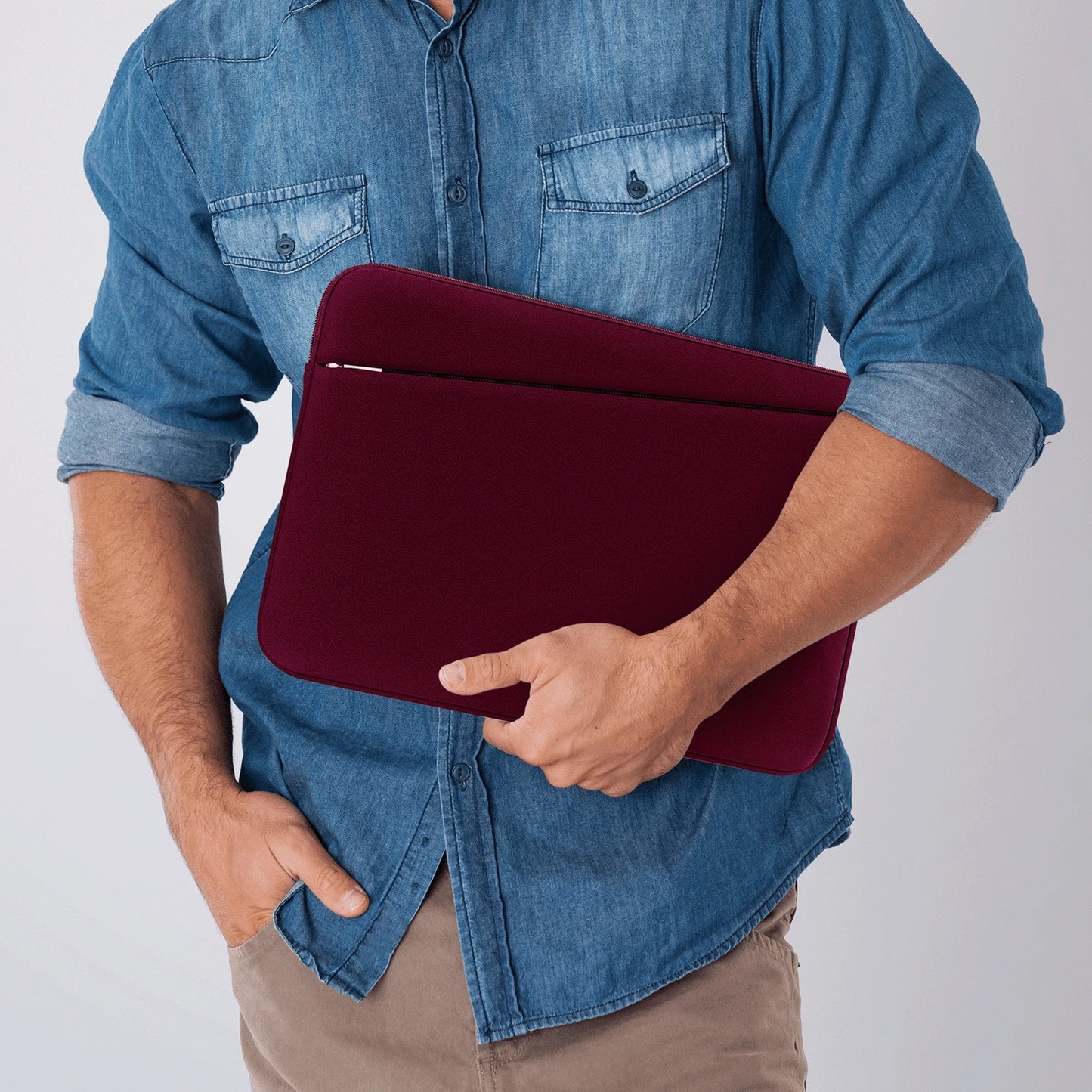 11-16 Inch Laptop Sleeve Case With Front Pocket, Compatible With 11", 13-14", 15-16" Air/Pro PC Laptop Notebook Chromebook, Laptop Cover Bag, Teacher