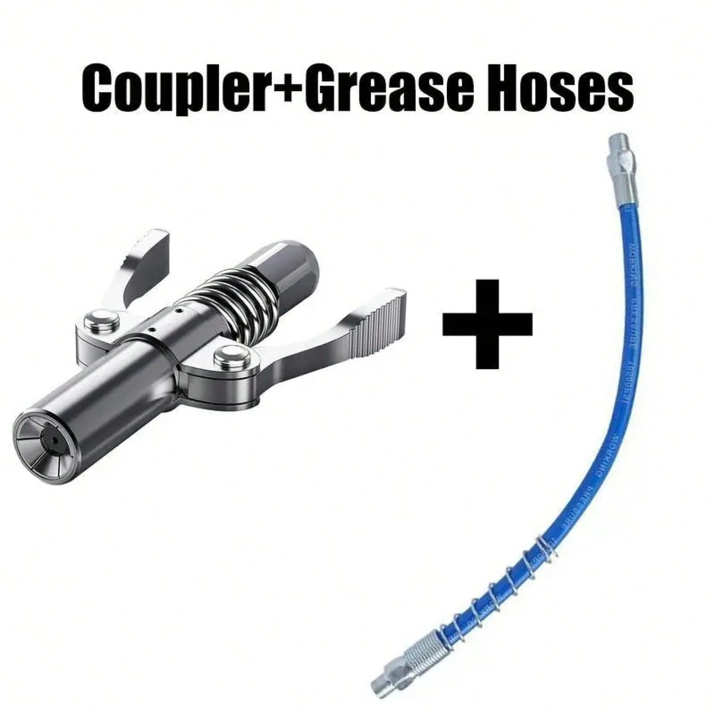 12,000 PSI High Pressure Grease Nozzle Fittings,Compatible With All 1/8" NPT Grease Guns,Grease Joint Fittings,Grease Gun Coupler,For Greasing All Machinery And Equipment Filling.