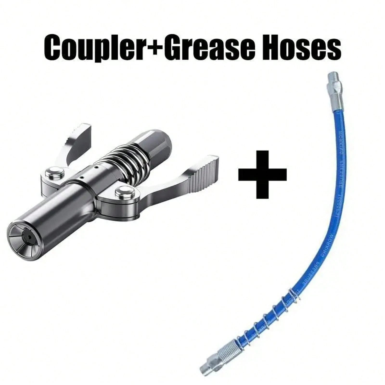 12,000 PSI High Pressure Grease Nozzle Fittings,Compatible With All 1/8" NPT Grease Guns,Grease Joint Fittings,Grease Gun Coupler,For Greasing All Machinery And Equipment Filling.