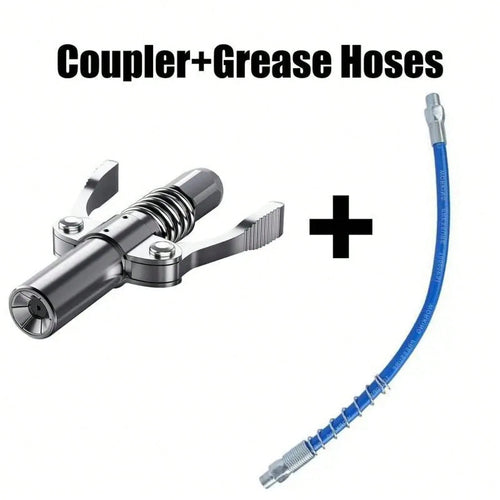 12,000 PSI High Pressure Grease Nozzle Fittings,Compatible With All 1/8" NPT Grease Guns,Grease Joint Fittings,Grease Gun Coupler,For Greasing All Machinery And Equipment Filling.