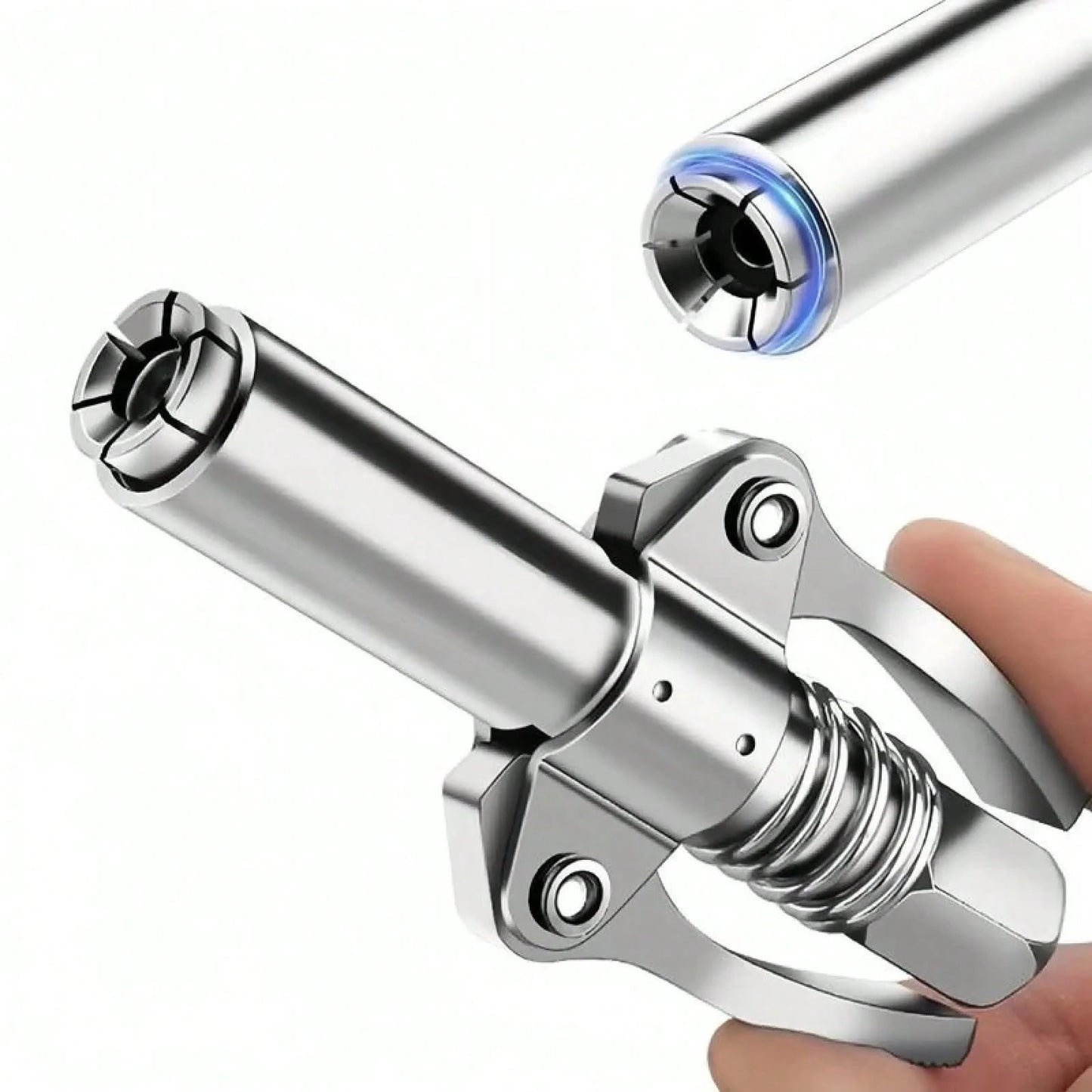 12,000 PSI High Pressure Grease Nozzle Fittings,Compatible With All 1/8" NPT Grease Guns,Grease Joint Fittings,Grease Gun Coupler,For Greasing All Machinery And Equipment Filling.