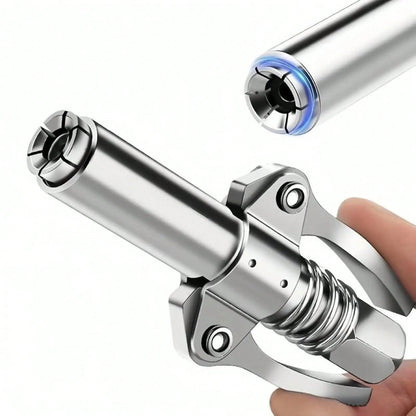 12,000 PSI High Pressure Grease Nozzle Fittings,Compatible With All 1/8" NPT Grease Guns,Grease Joint Fittings,Grease Gun Coupler,For Greasing All Machinery And Equipment Filling.