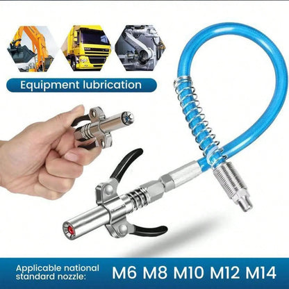 12,000 PSI High Pressure Grease Nozzle Fittings,Compatible With All 1/8" NPT Grease Guns,Grease Joint Fittings,Grease Gun Coupler,For Greasing All Machinery And Equipment Filling.