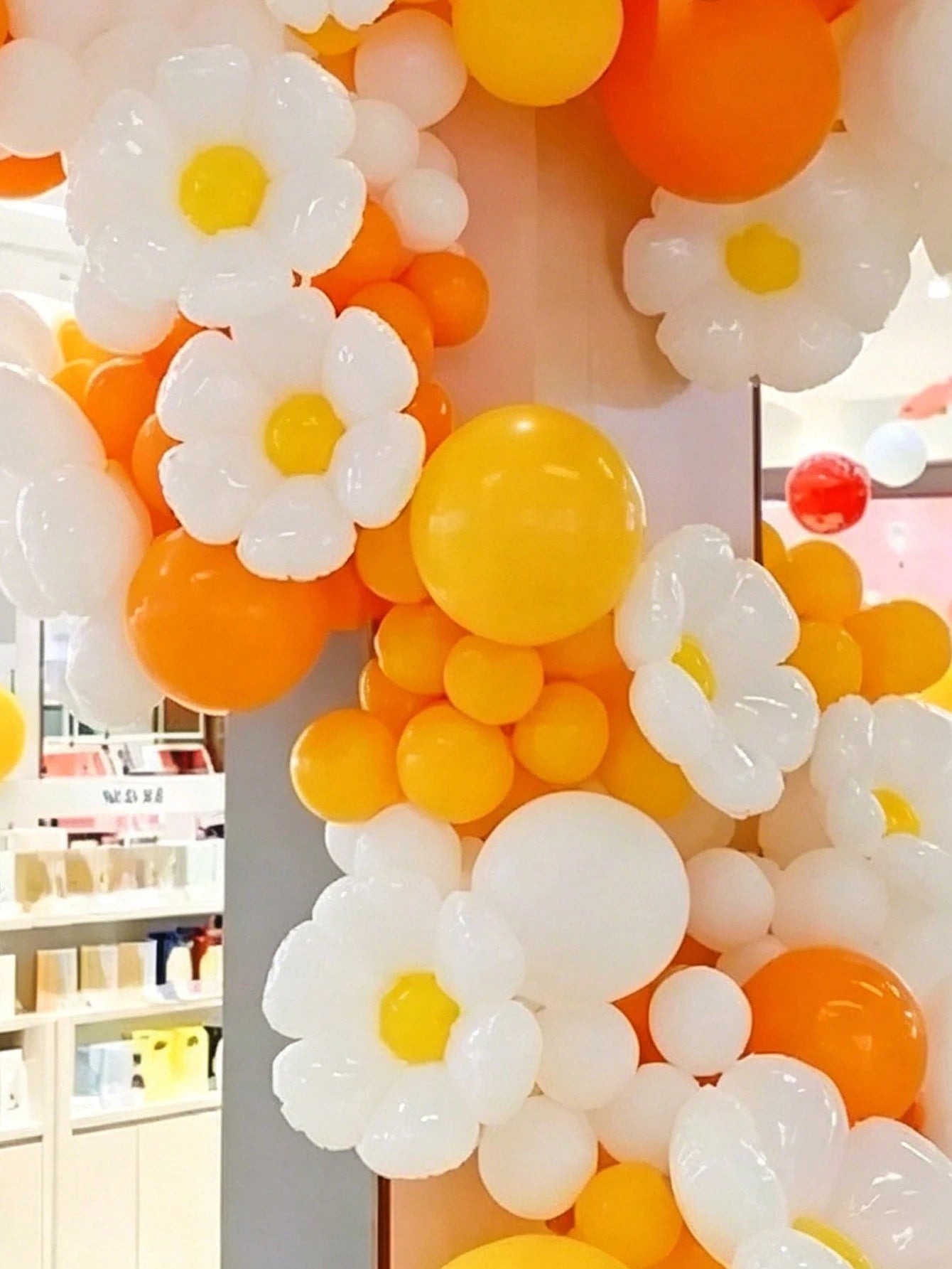 12/20pcs Mini Daisy Aluminum Foil Balloons, Sunflower Shaped Balloons, Suitable For Birthday Party, Baby Shower, Outdoor Gathering, Theme Party Decoration