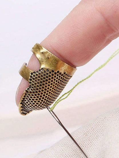 12/30pcs Metal Easy Threading Needles And Threaders, Elderly Handcraft Sewing Needles, DIY Home Crafts- Sewing Needles. Vintage Top Needle Metal Adjustable Finger Protector. Home & Living, Sewing Nee