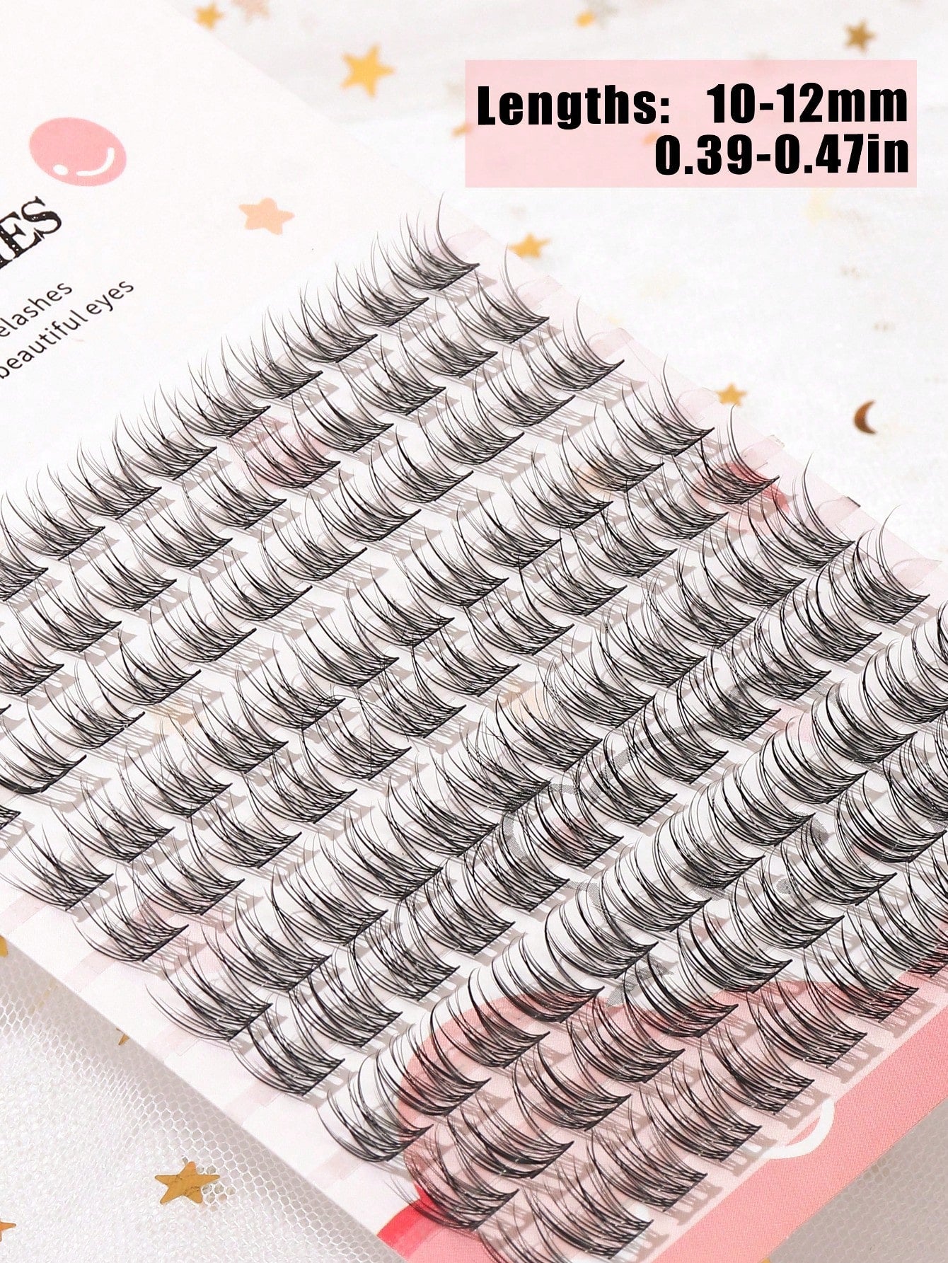 120pcs 10-12mm Natural-Looking Fan-Shaped Cross-Style Soft Unique Reusable False Eyelashes, Suitable For Daily Wear, Wedding, Date, Party, Music Festival, Eyelash Clusters, Single Cluster False Eyelas
