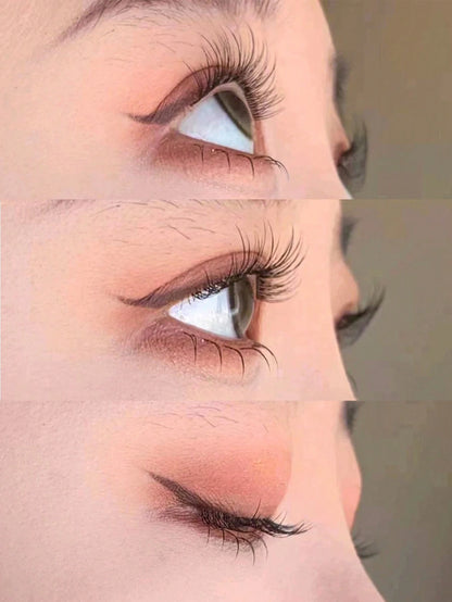 120pcs 10-12mm Natural-Looking Fan-Shaped Cross-Style Soft Unique Reusable False Eyelashes, Suitable For Daily Wear, Wedding, Date, Party, Music Festival, Eyelash Clusters, Single Cluster False Eyelas