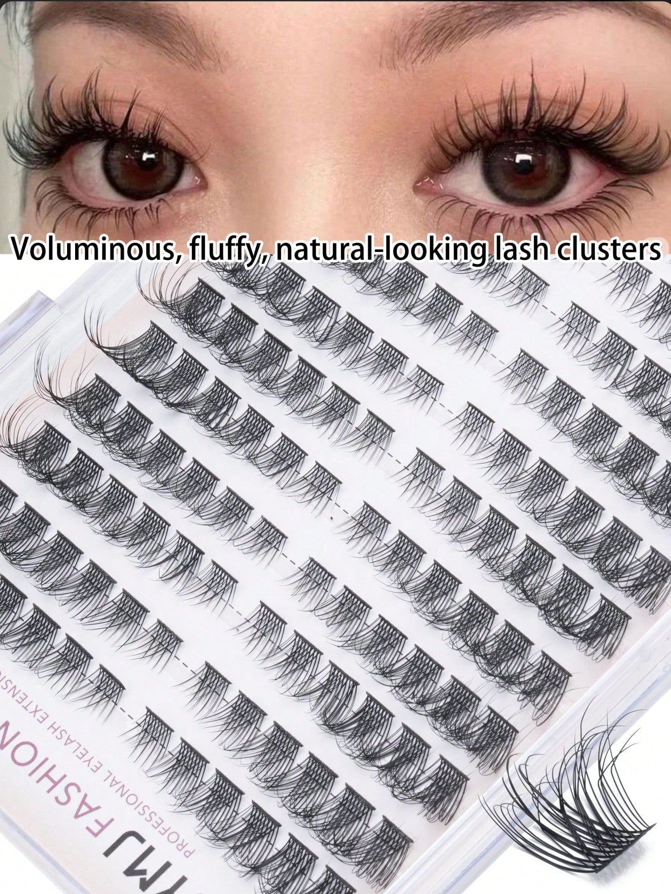 120pcs Soft Fluffy Natural Style Eyelash Clusters, 12 Rows Mixed Length 0.05mm, Waterproof Mink Fur Eyelashes, Soft And Delicate, Suitable For Daily Makeup Or Going Out
