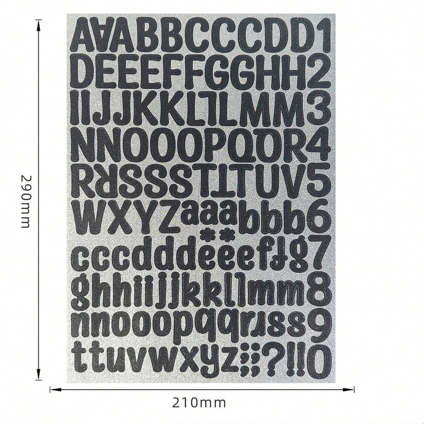 126pcs/Sheet Glitter Gold Letter Stickers, Alphabet Number Stickers Decals For Christmas Gift, DIY Craft, Scrapbooking, Envelope, Cards, Signs Decorations (Capital And Lower-Case Letter)