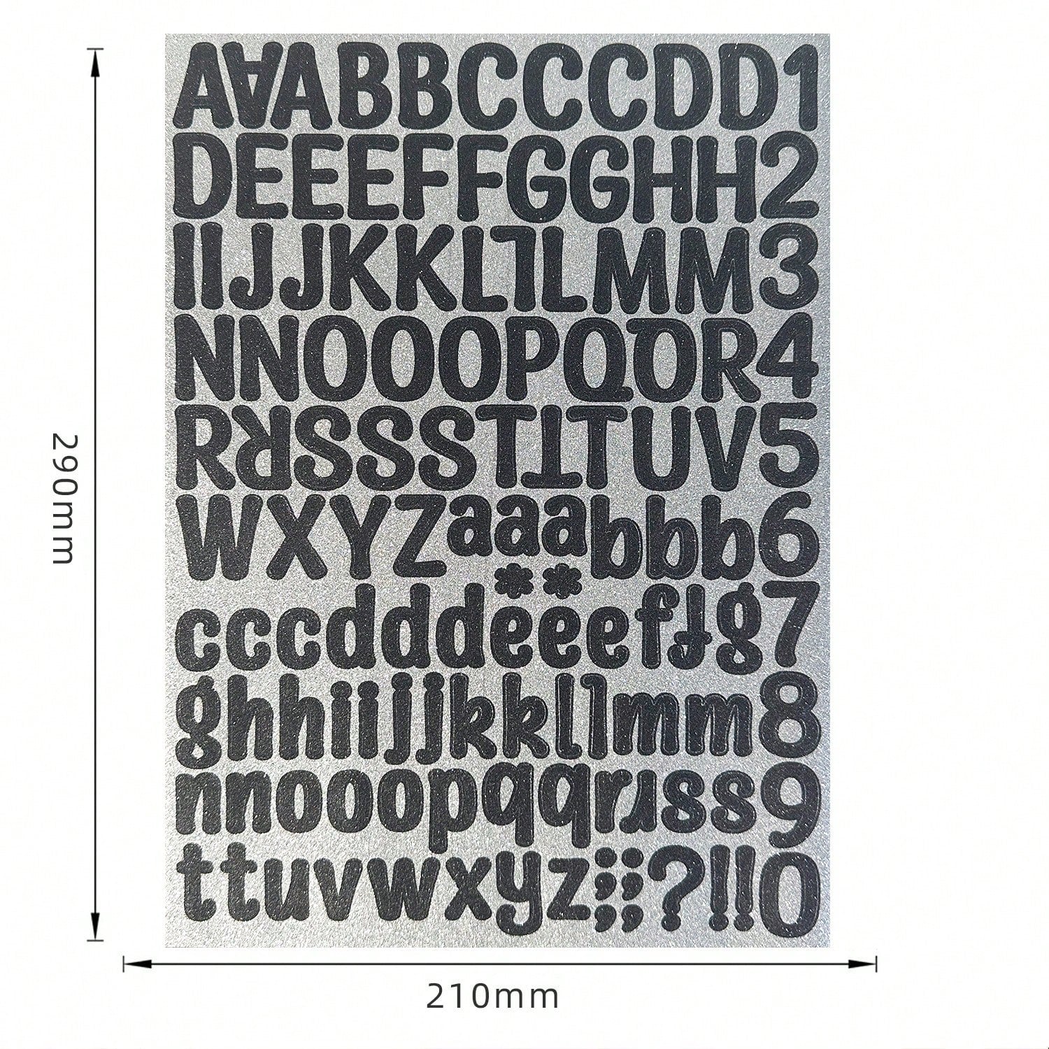 126pcs/Sheet Glitter Gold Letter Stickers, Alphabet Number Stickers Decals For Christmas Gift, DIY Craft, Scrapbooking, Envelope, Cards, Signs Decorations (Capital And Lower-Case Letter)