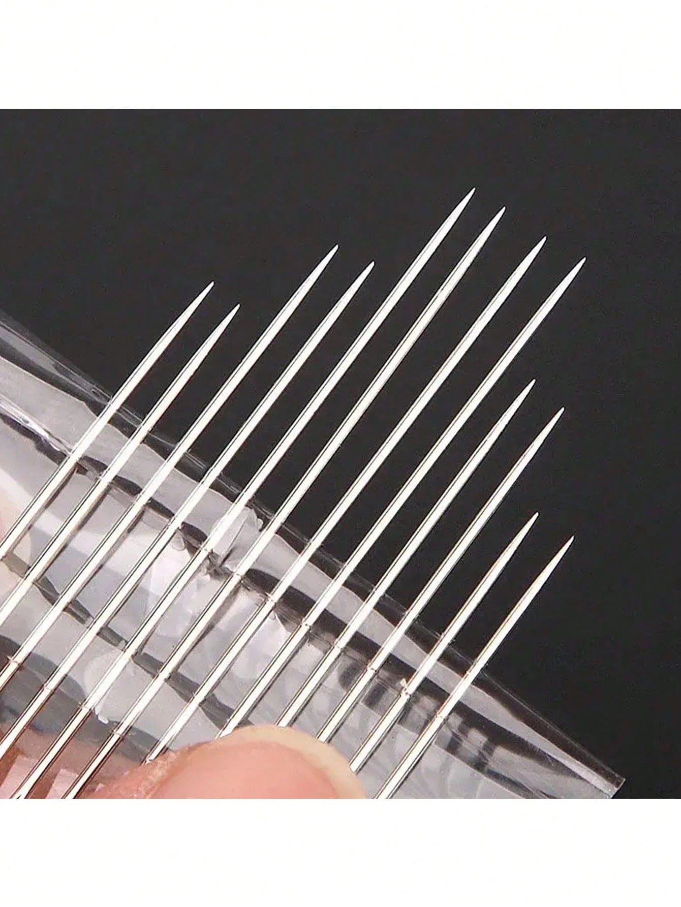 12pcs Hand Sewing Needles Set With Needle Threader, Stainless Steel Embroidery Knitting Needles In Clear Storage Box For Clothing Diy Craft
