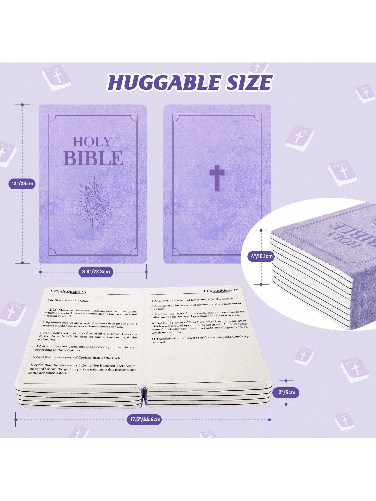 13" * 8.8" Cutest Bible Memory Foam Pillows Corinthians Bible Pillow Learn The Valuable Lesson Of 1 Corinthians 13 Christmas Gift