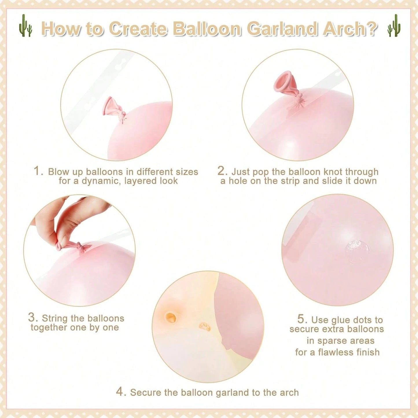 137pcs Light Pink Balloon Arch Kit, Includes Pink, Sand, White And Beige Balloons In Multiple Sizes, Suitable For Birthday, Baby Shower, Bridal Shower, Wedding And Various Party Decorations