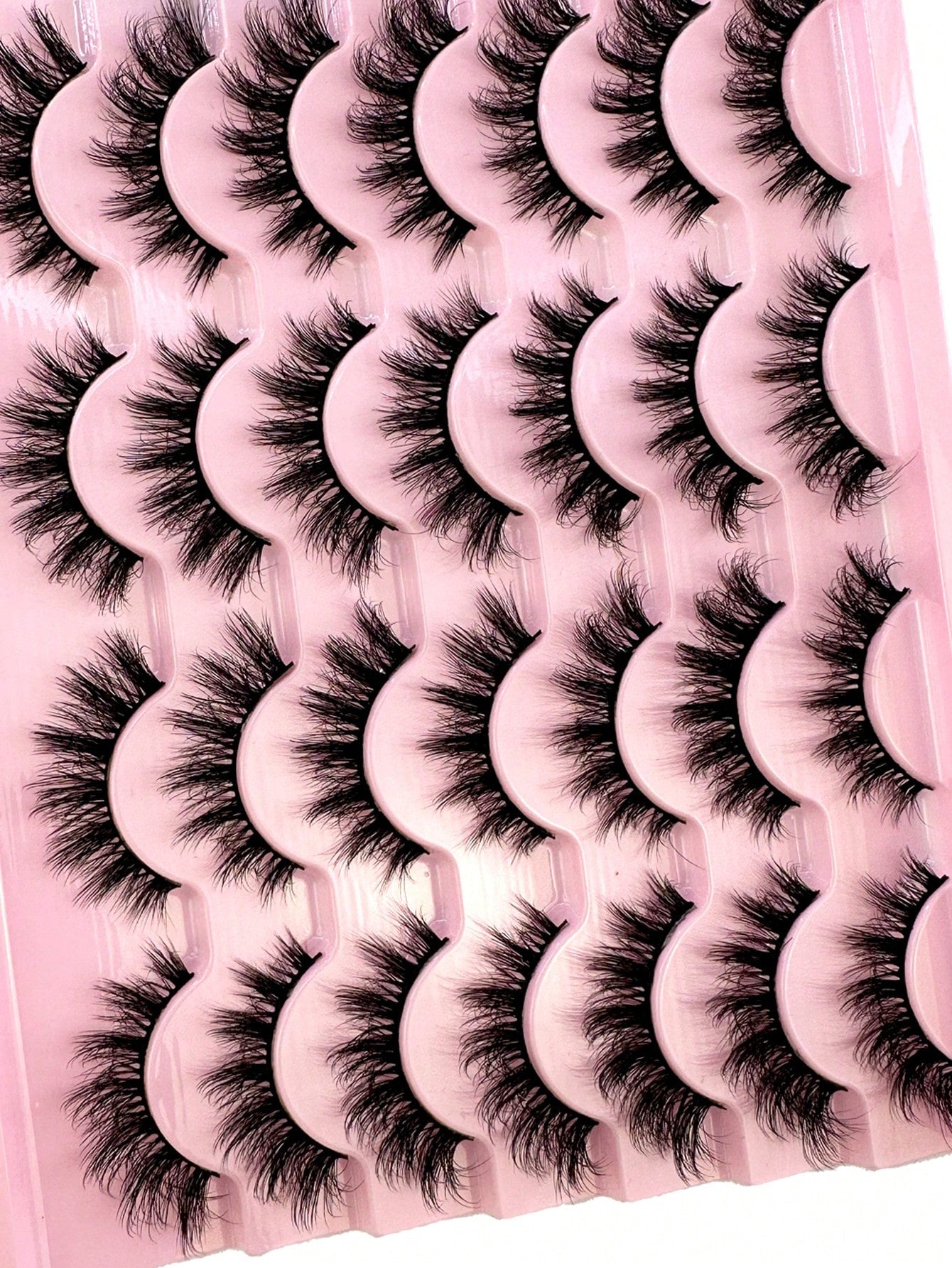14pairs Manga Cat Eye Lashes Mink Lashes 3D Mink Eyelashes 8D Lashes Handmade Reusable Natural Eyelashes Popular False Lashes Makeup