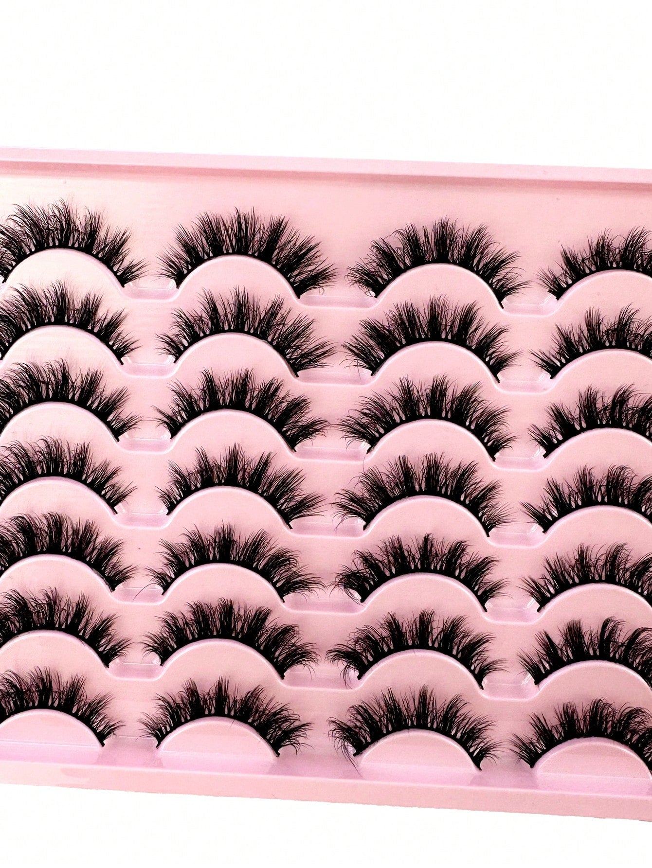 14pairs Manga Cat Eye Lashes Mink Lashes 3D Mink Eyelashes 8D Lashes Handmade Reusable Natural Eyelashes Popular False Lashes Makeup