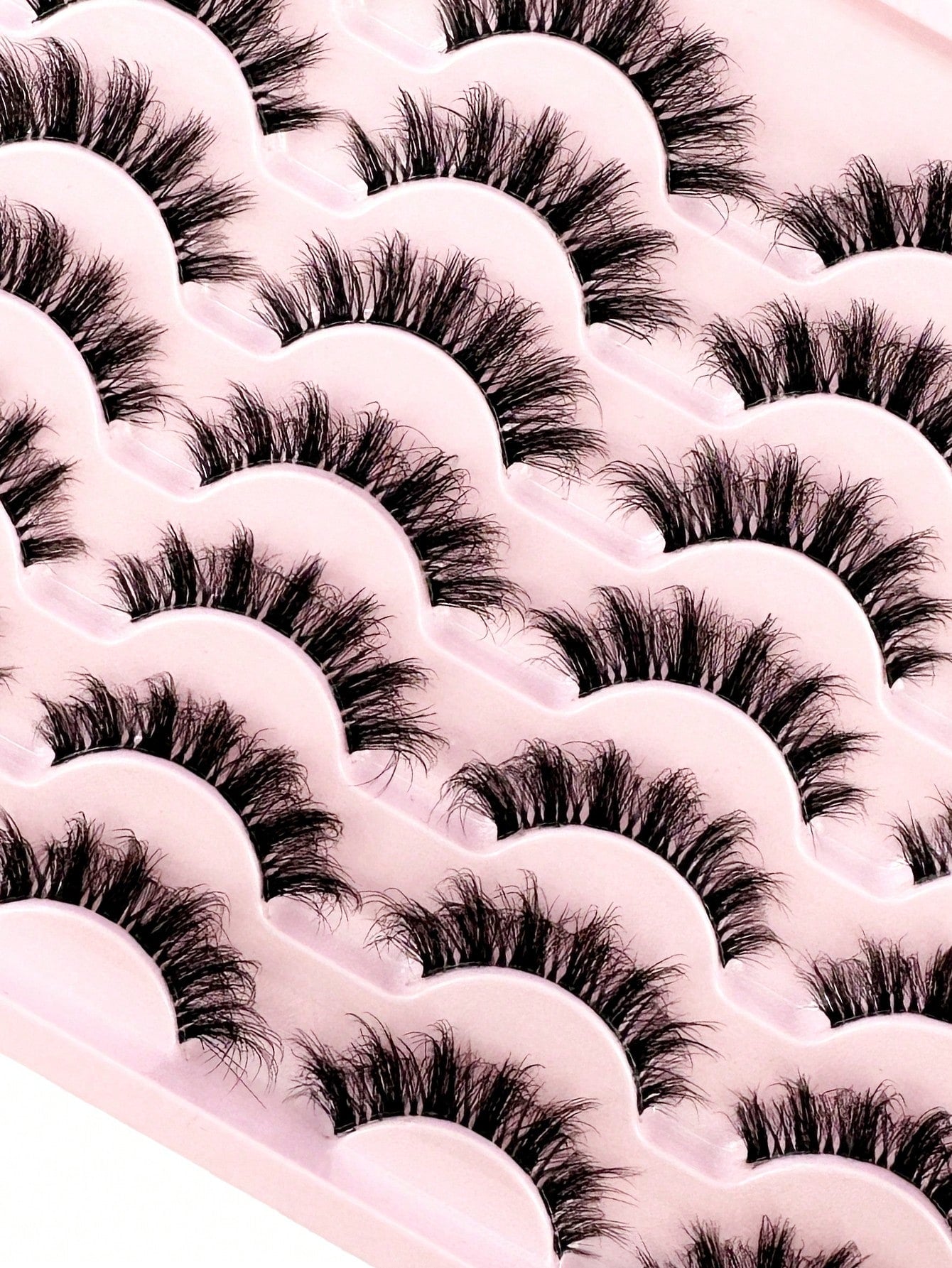 14pairs Manga Cat Eye Lashes Mink Lashes 3D Mink Eyelashes 8D Lashes Handmade Reusable Natural Eyelashes Popular False Lashes Makeup