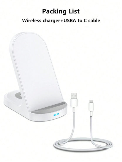 15W 2-In-1 Wireless Charger Compatible With QI Wireless Charging Phones, 8/X/11/12/13/14/15/16 Series Wireless Charging