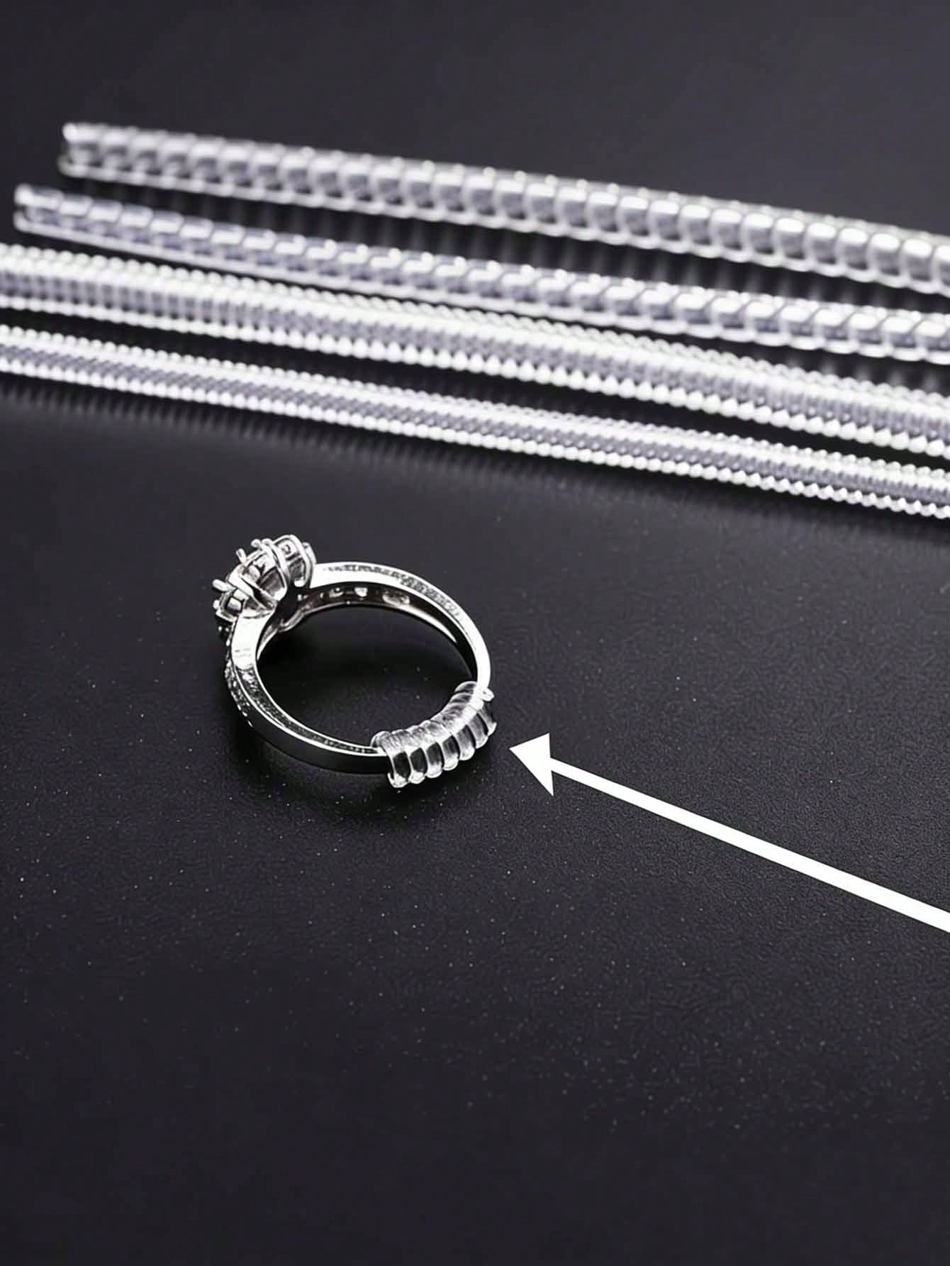 16pcs Ring Sizer Set/Adjustable Invisible Rubber Pads/Suitable For Resizing Loose Rings