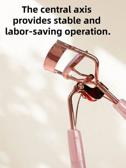 18pcs Rose Gold Eyelash Curler, Transparent Pink Jelly Handle, High Quality Manual Portable Eyelash Curler, Instantly Create Curled Lashes, Makeup Beauty Tool, Suitable For Home And Business Use, Also