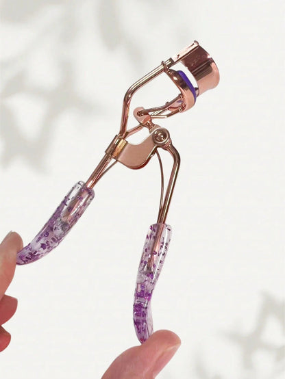 18pcs Rose Gold Eyelash Curler, Transparent Pink Jelly Handle, High Quality Manual Portable Eyelash Curler, Instantly Create Curled Lashes, Makeup Beauty Tool, Suitable For Home And Business Use, Also