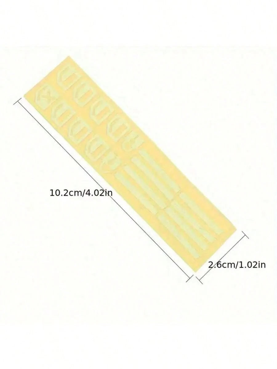 18pcs Small Car Window Control Button Luminous Sticker, Car Interior Luminous Fluorescent Sticker