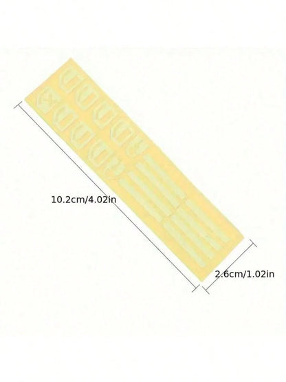 18pcs Small Car Window Control Button Luminous Sticker, Car Interior Luminous Fluorescent Sticker