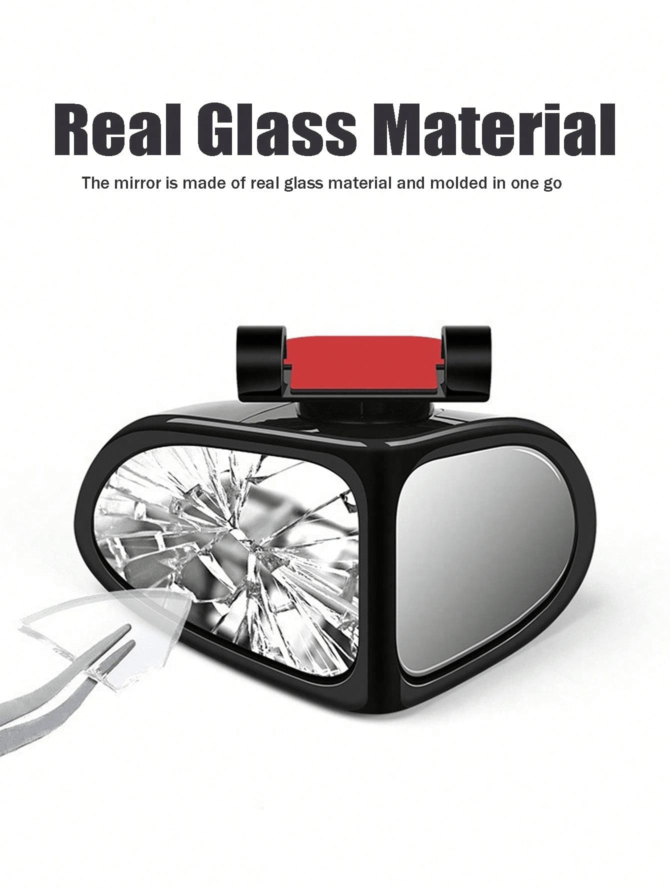 1pc/1set High-Definition Blind Spot Rearview Mirrors, Suitable For Vehicles-360 ° Adjustable, Providing Wide-Angle View For Front And Rear Wheels, Using Ultra Transparent Glass, Very Suitable For Tru