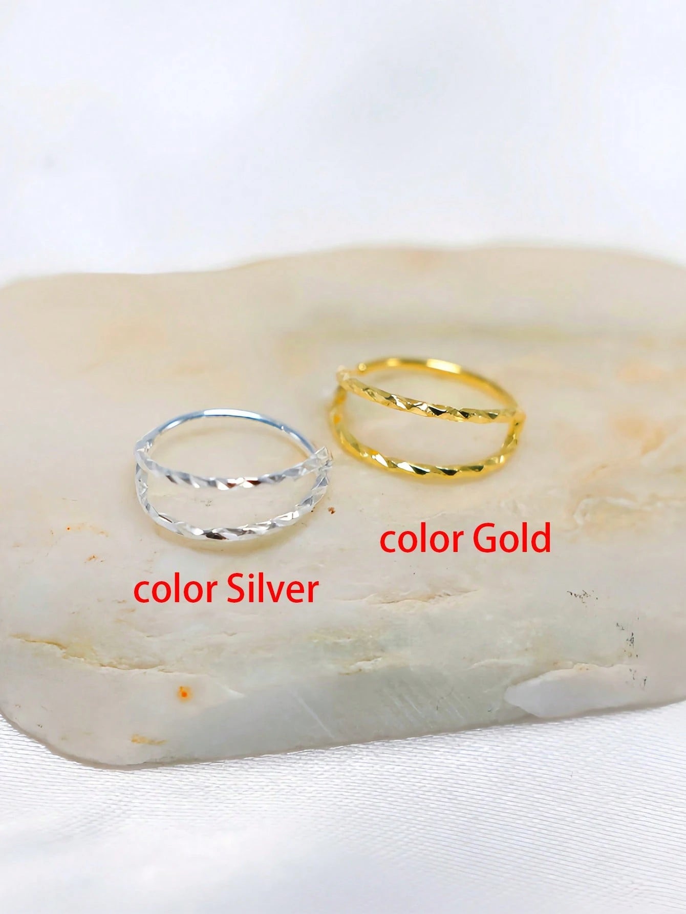 1pc 20G 9mm 925 Sterling Silver Nose Ring Earring Cartilage Piercing Septum Ring Snap Ring Soft Cartilage Double Ring Twisted Nose Stud Jewelry