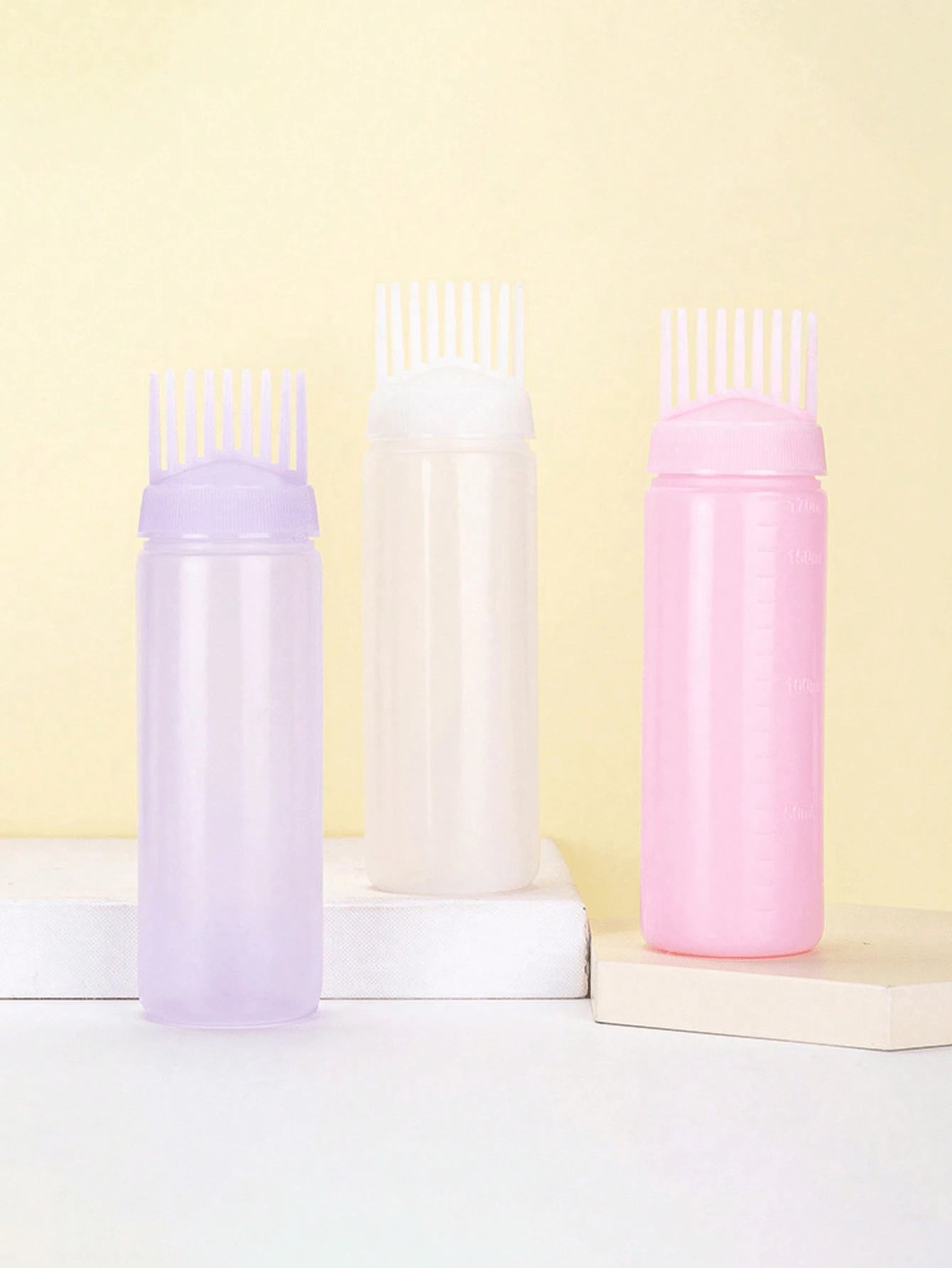 1pc/2pcs/3pcs 170ml Precision Squeeze Applicator Bottle- Effortless Hair Oil & Dye Application- Root Comb Design For Perfect Coloring-Quality Results